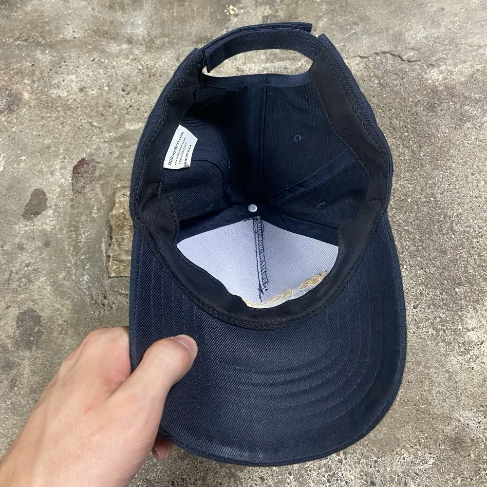 USS Rockbridge Military Cap Strap Back Adjustable Navy Blue WWII Navy APA-228